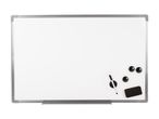 Whiteboard with a marker, eraser, and magnets