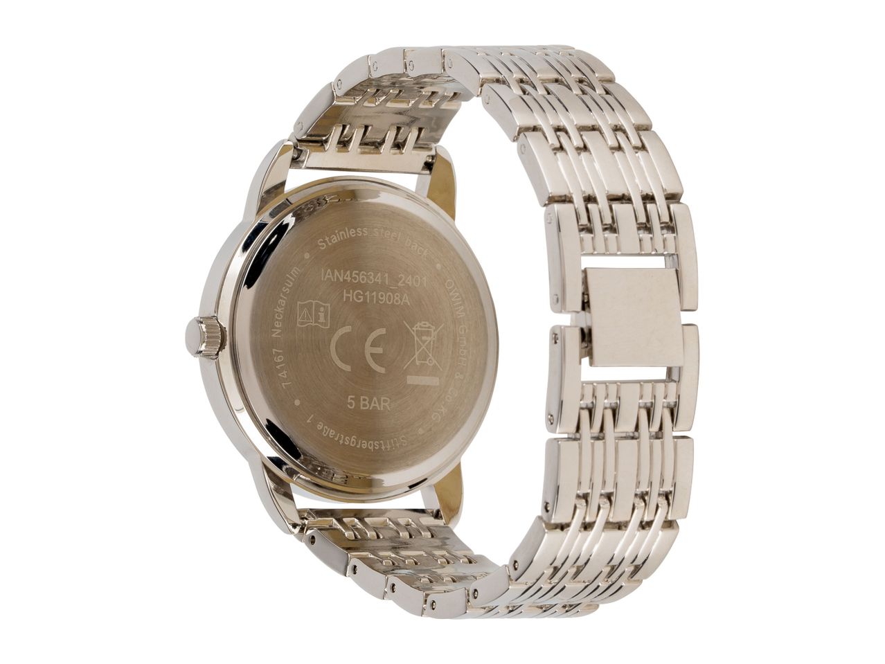 Go to full screen view: Auriol Watch with Stainless Steel Woven Strap & Jewellery Set - Image 3