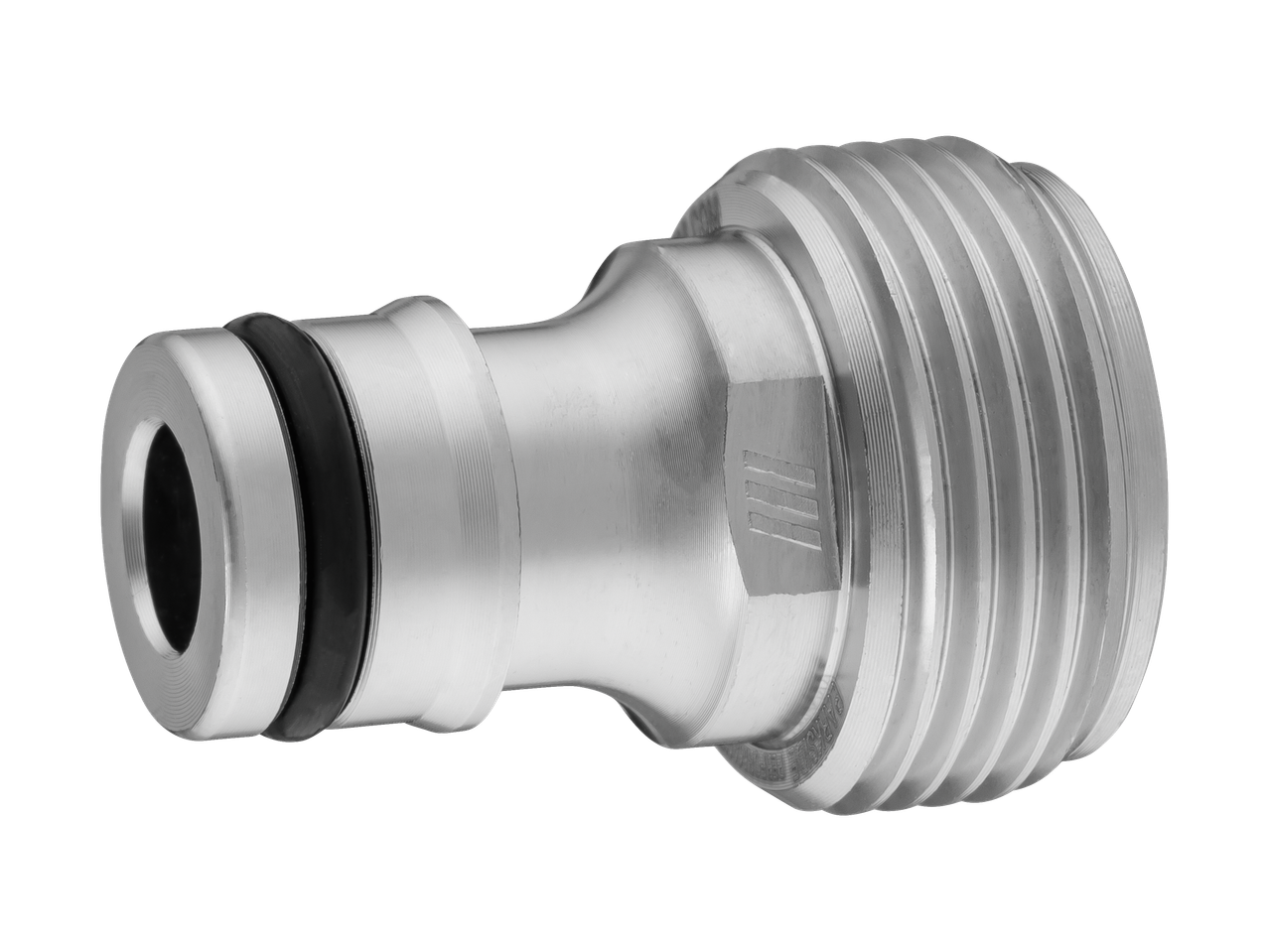 Sudraba Parkside Performance® krāna adapteris ar vītni un blīvi.