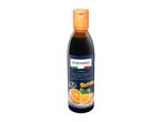 A bottle of Italiamo balsamic cream with orange flavor.
