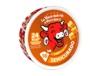 Queijo Light Semi Curado A Vaca que ri, com 24 Kcal por porção.