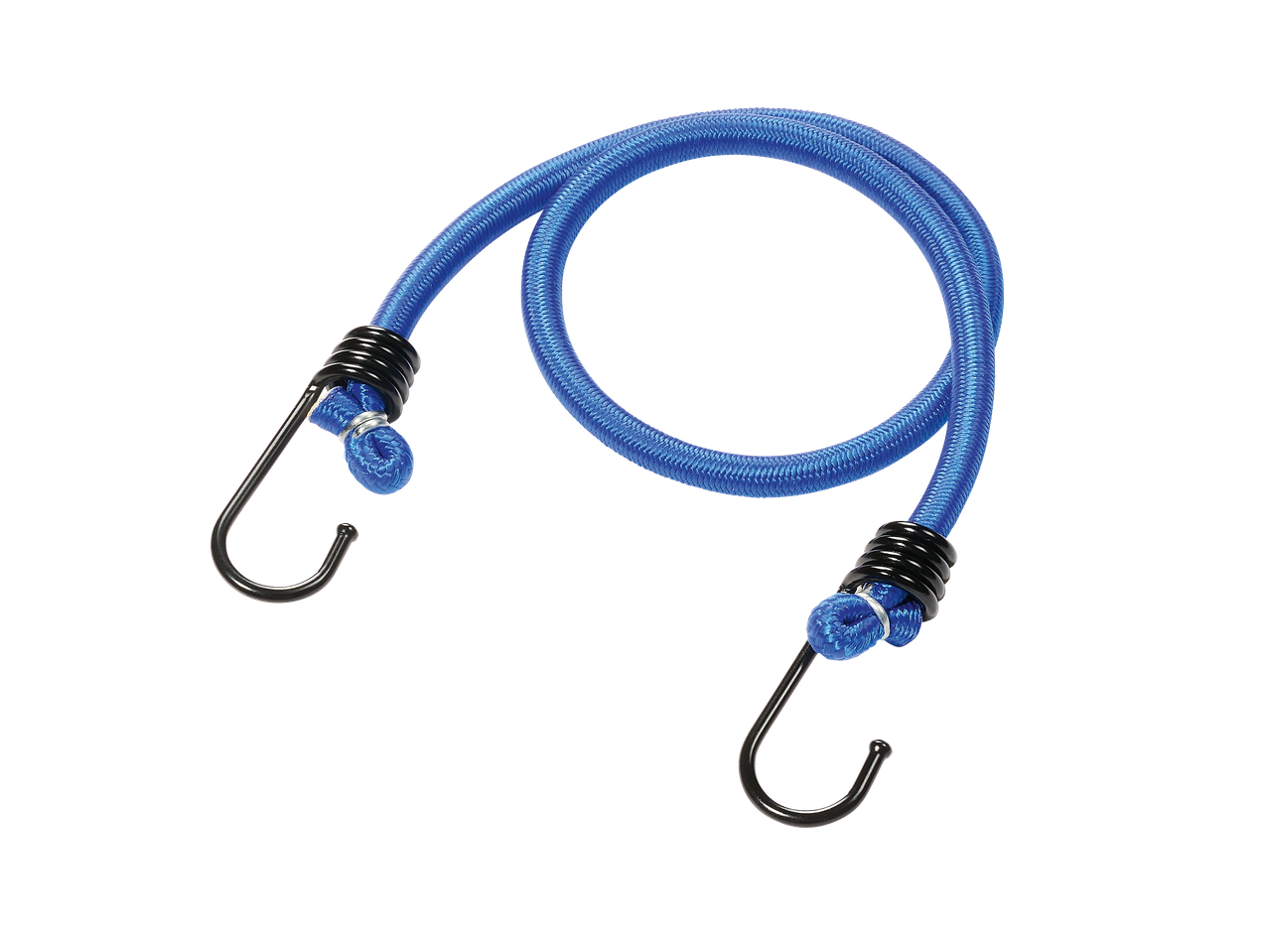 Corde élastique bleue avec crochets métalliques