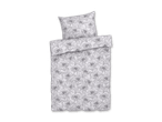 Bettwäsche-Set mit Blumenmuster in Schwarz-Weiß