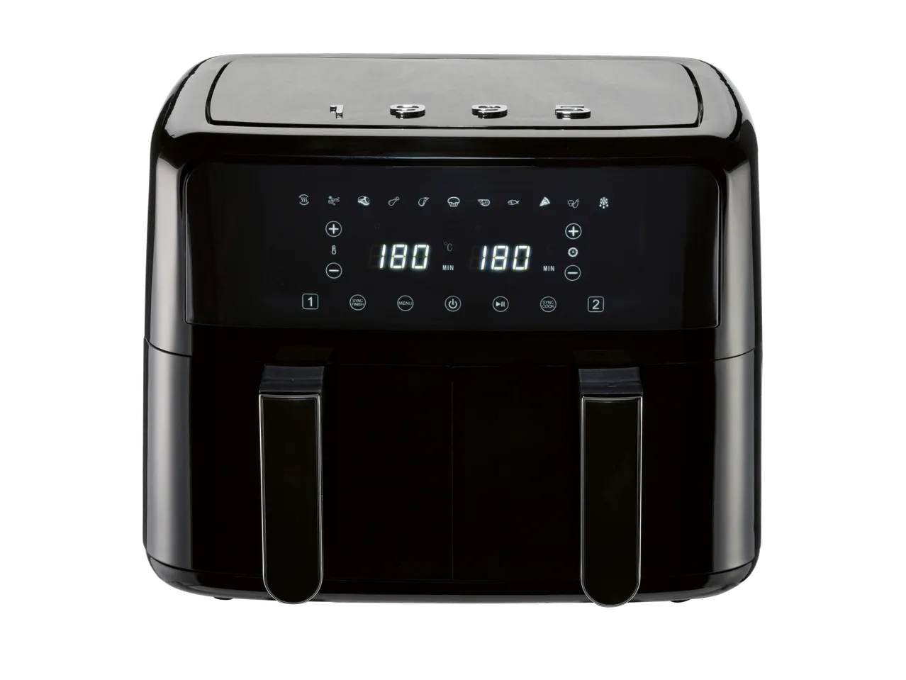 Fritadeira de ar quente Silvercrest 2600 W com display digital