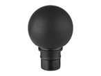 Black massage ball attachment for a massage gun.