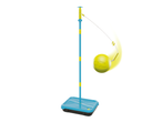 Swingball Lite set with a blue pole, yellow ball, and blue base.