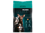 Nourriture pour chiens Orlando Gourmet Mini Adult Balance pour petits chiens, sac de 1,5 kg.