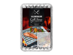 10 aluminium grillbakjes, perfect voor barbecues.