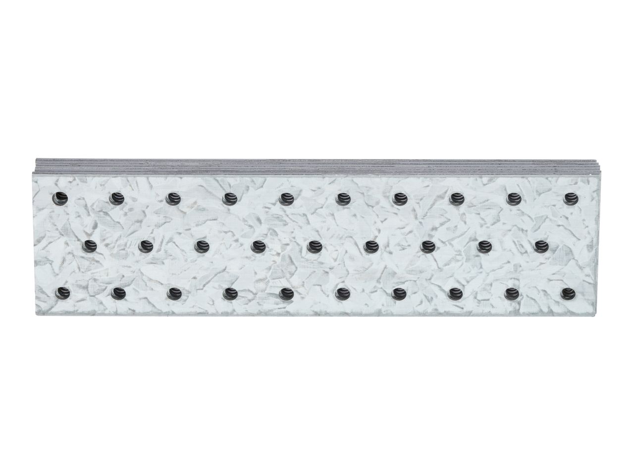 Galvanized steel connector plate with multiple holes