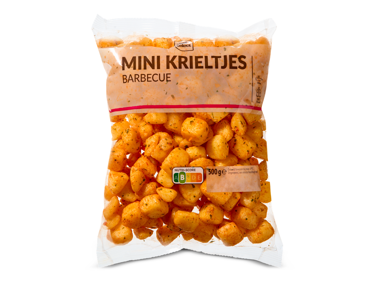 Select mini krieltjes barbecue: zak van 500g.
