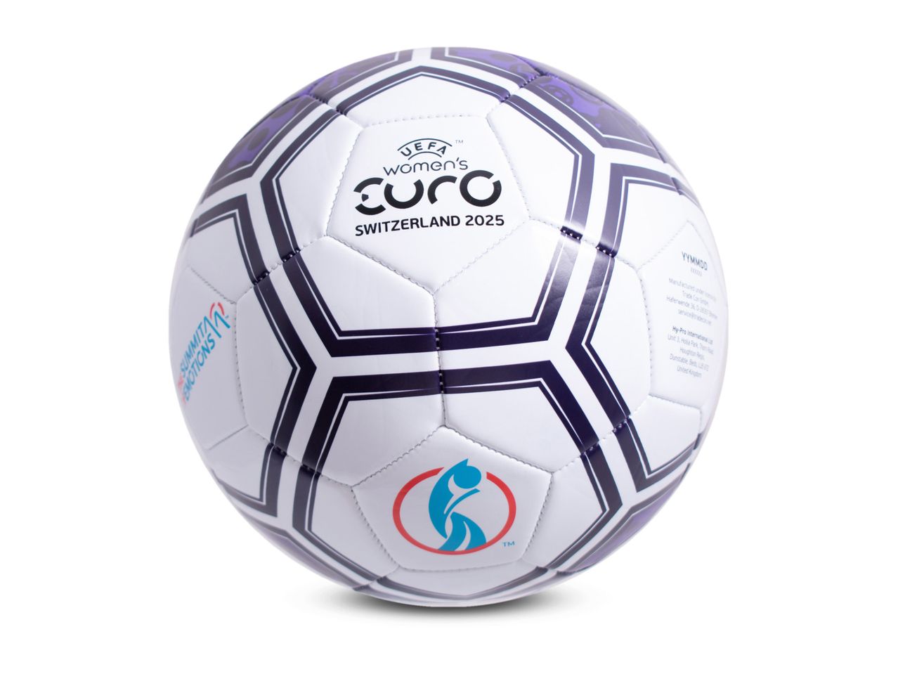 UEFA Women's EURO Switzerland 2025 soccer ball.