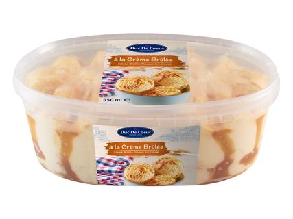 Crème Brûlée ízű jégkrém