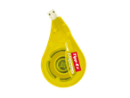 Un correcteur à bande jaune avec l'inscription '12M EasyCorrect' sur un fond noir.
