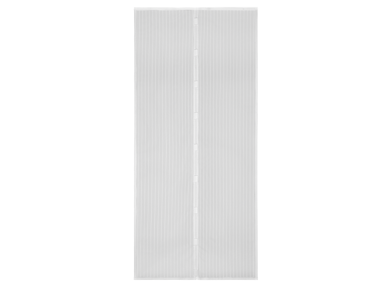 Λευκή κουρτίνα σίτας LIVARNO με κεντρικό κλείσιμο Velcro.