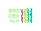 Glow-in-the-dark Minecraft Creeper and star wall decals.