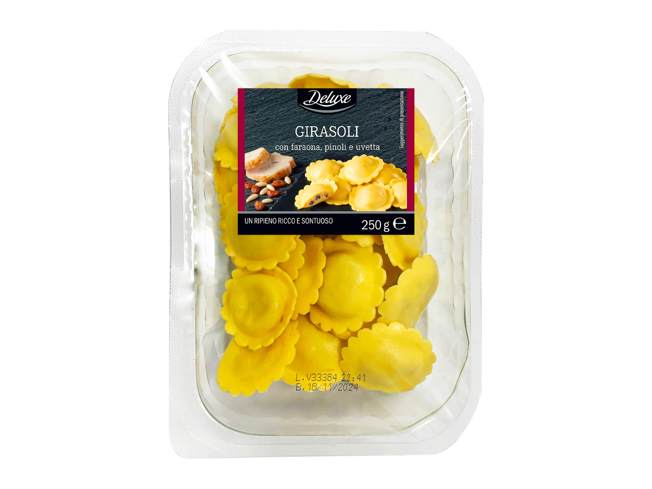 Girasoli con faraona, pinoli e uvetta