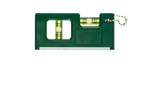 Nível de bolha verde com chaveiro.