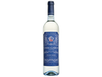 Garrafa de vinho branco Casal Garcia Vinho Verde com rótulo azul.