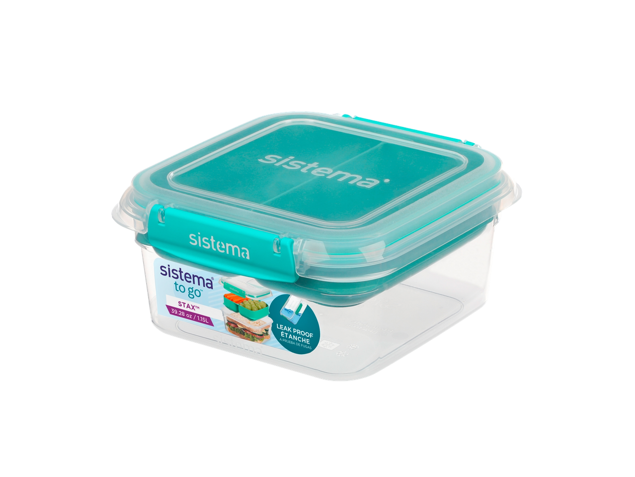 Sistema To Go Stax voedselcontainer met groen deksel
