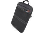 Esmara Carry-on Backpack, black, with mesh pocket holding a portable speaker and cables