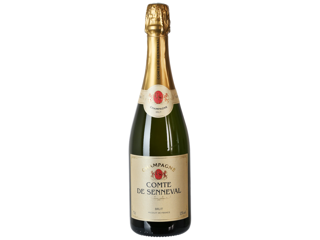 Bouteille de Champagne Comte de Senneval Brut, 75cl, 12% vol.