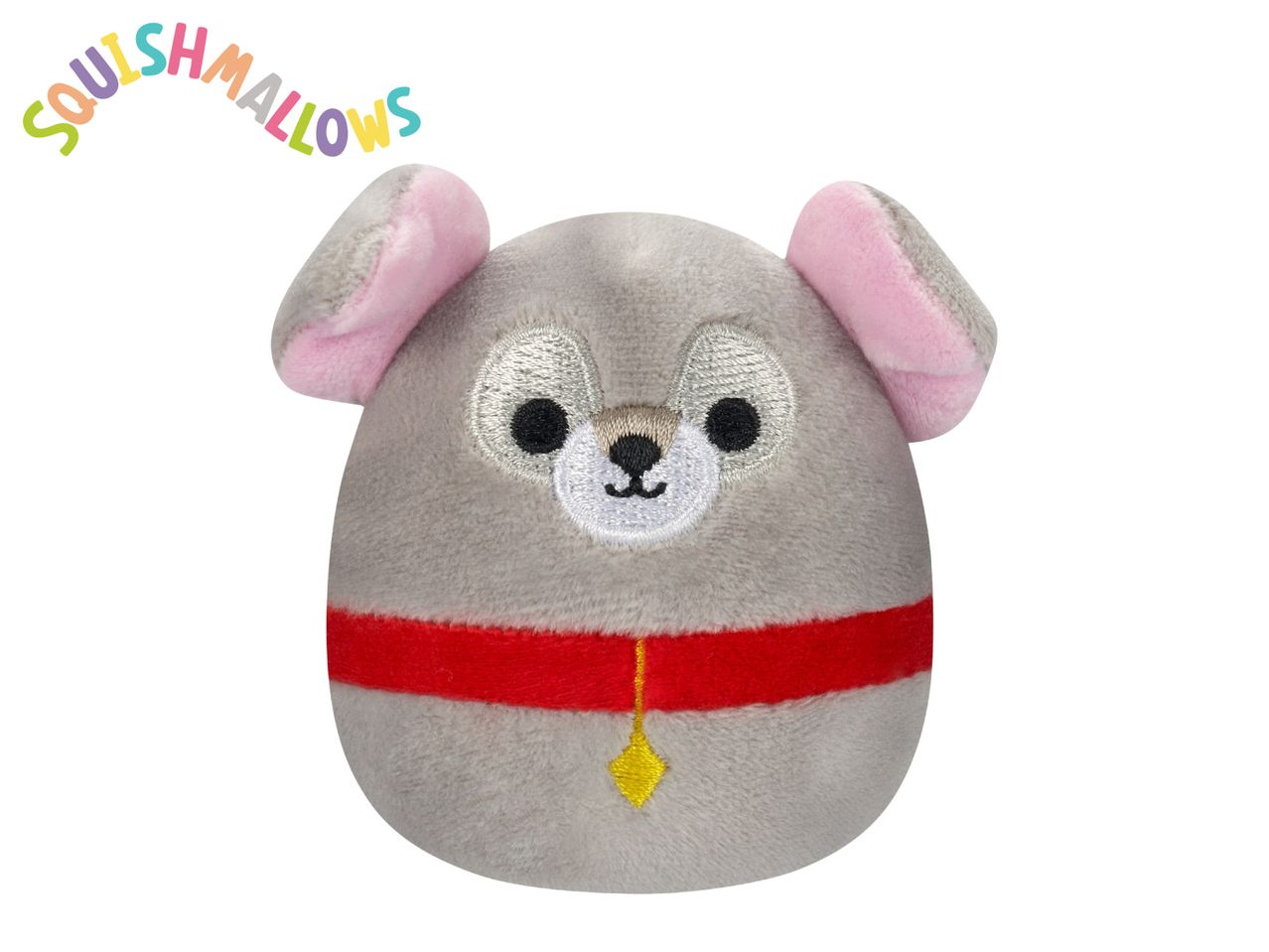 Cute Squishmallows plush dog toy.