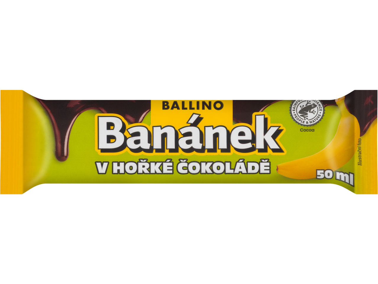 Banán v hořké čokoládě
