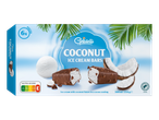 Gelatelli kokos-ijsjes met chocoladecoating.