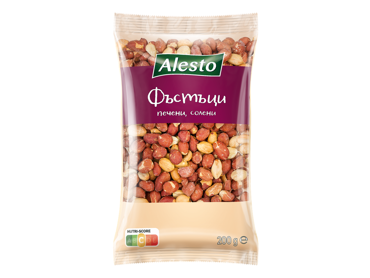 Пакет печени, солени фъстъци с Nutri-Score C, 200 гр.