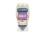 Flaske med mayonnaise med ristet hvidløgssmag.