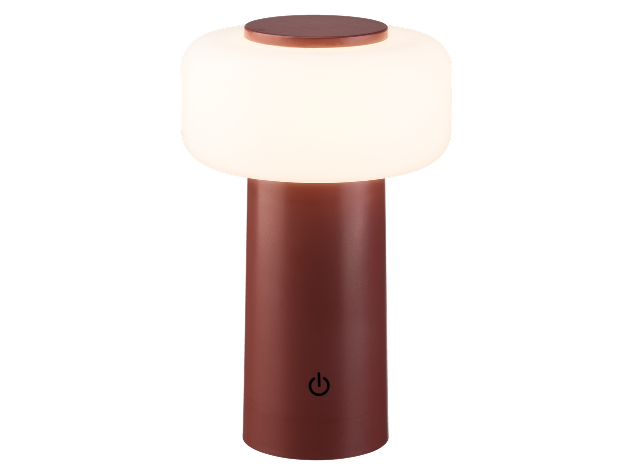 LIVARNO Home batterijgevoede LED-tafellamp, bruin