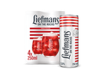 Liefmans On The Rocks Fruitesse 4x 250ml blikjesverpakking met enkel blikje.