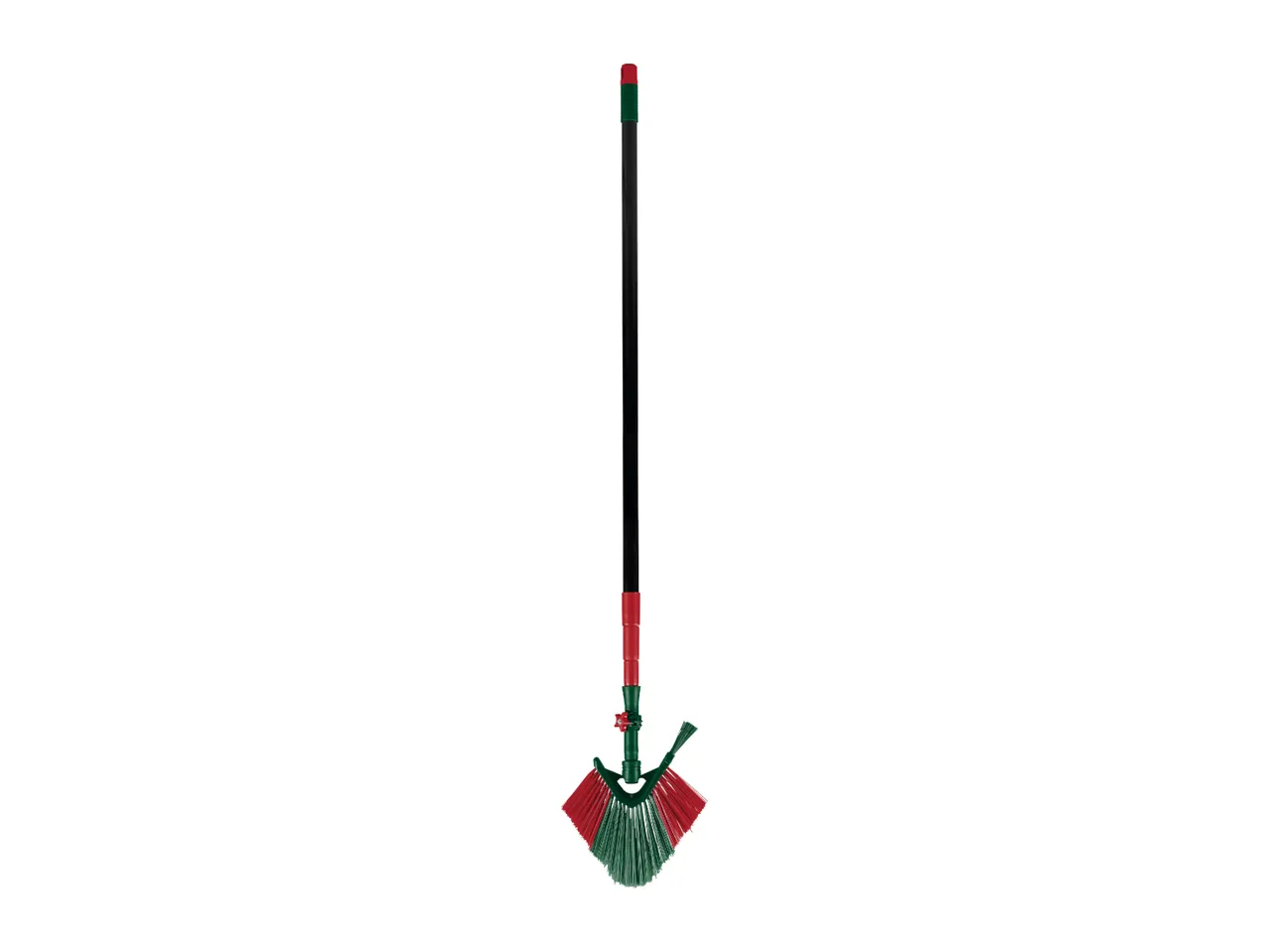 Gutter cleaning brush with telescopic handle