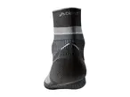 A rear view of a black and grey Crivit running sock.