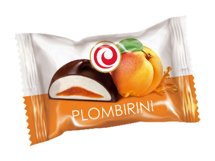 Plombirini Zefīrs šokolādē ar aprikožu pildījumu 1kg
