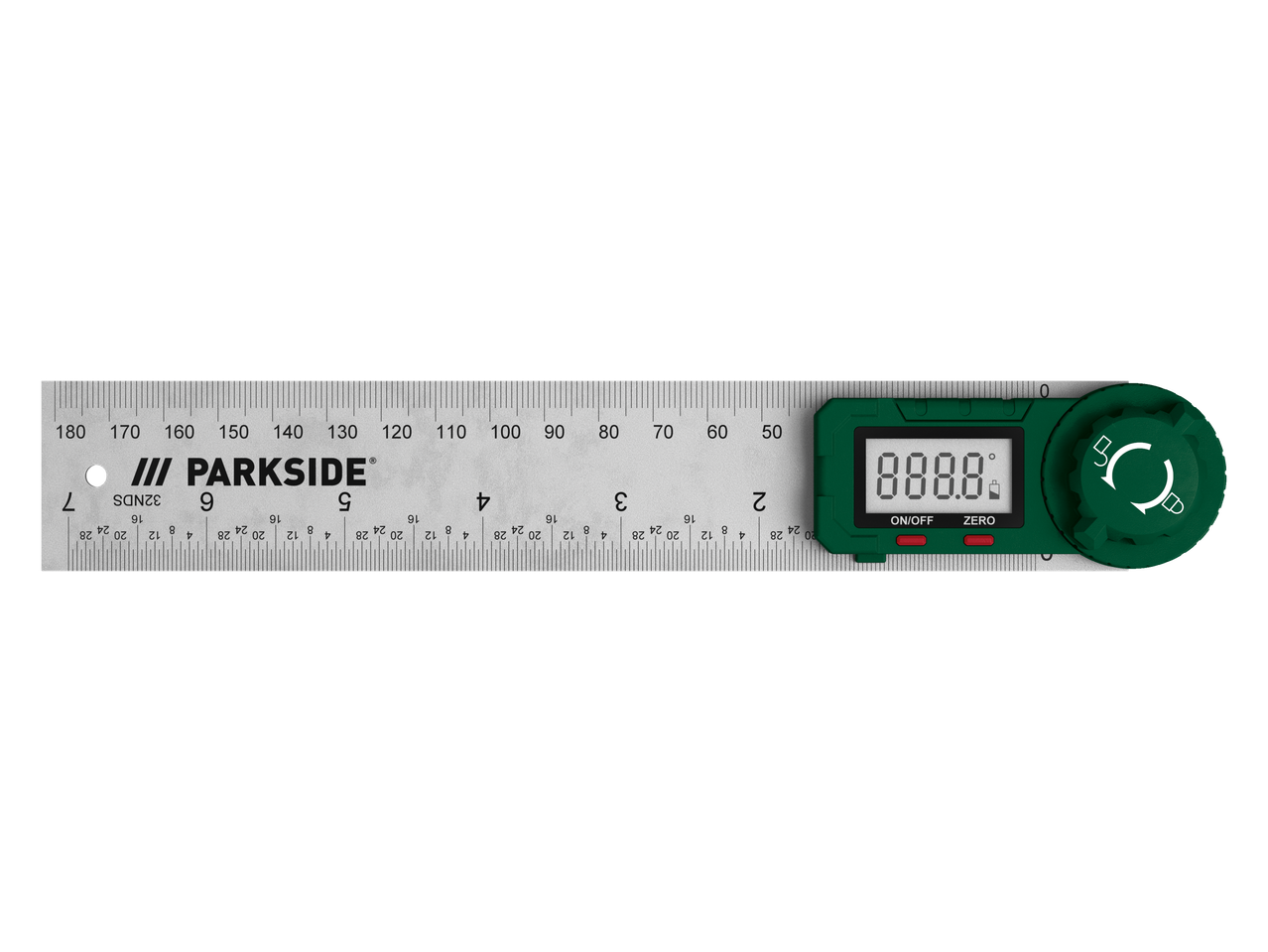 Rapporteur numérique avec règle et écran LCD