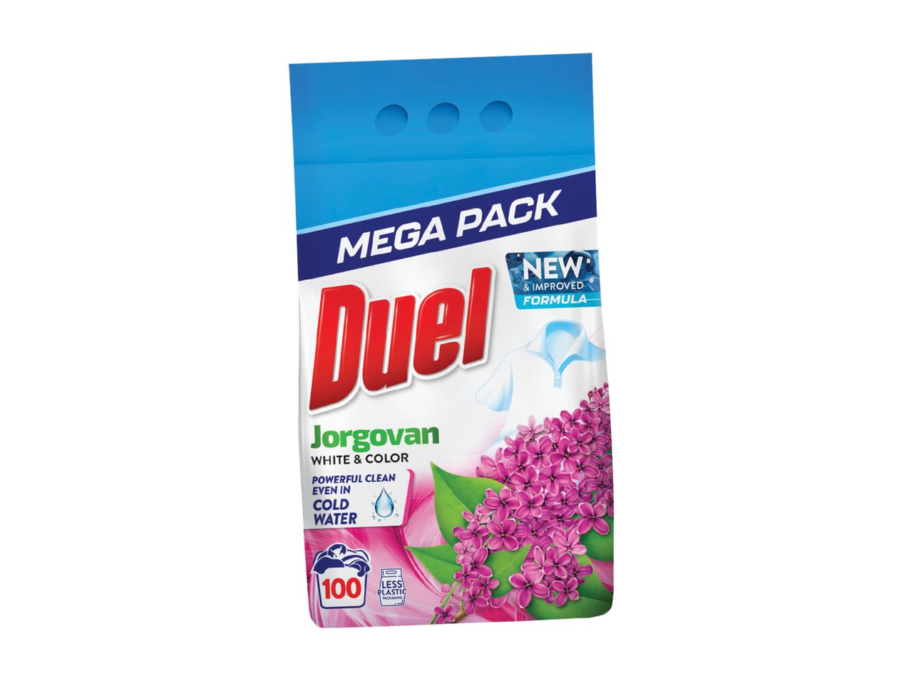 Duel Jorgovan deterdžent za veš, mega pakovanje za belo i obojeno, 100 pranja.