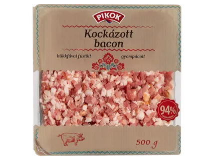 Kockázott bacon