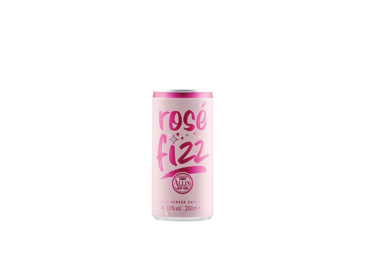 Allini Rosé Fizz: a pink sparkling drink in a can.