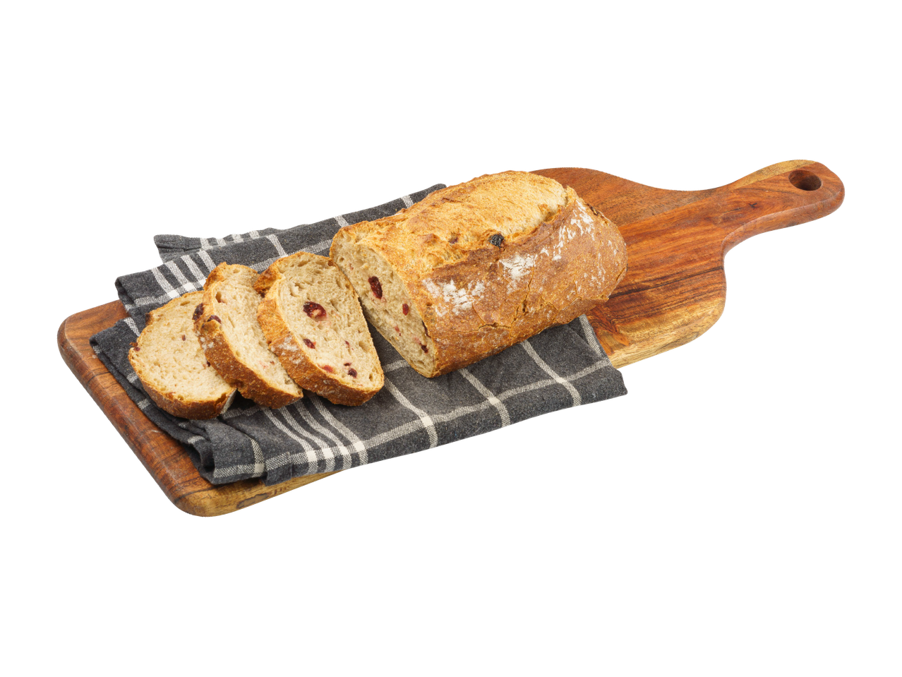 Tranbärsbröd på en träbräda.