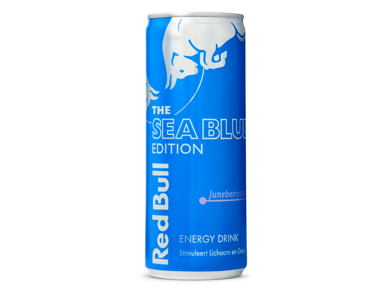 Red Bull Sea Blue Edition, energiedrank met bosbessensmaak.