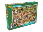 Kleurrijke legpuzzel van 1000 stukjes met een humoristische boerderijscène.