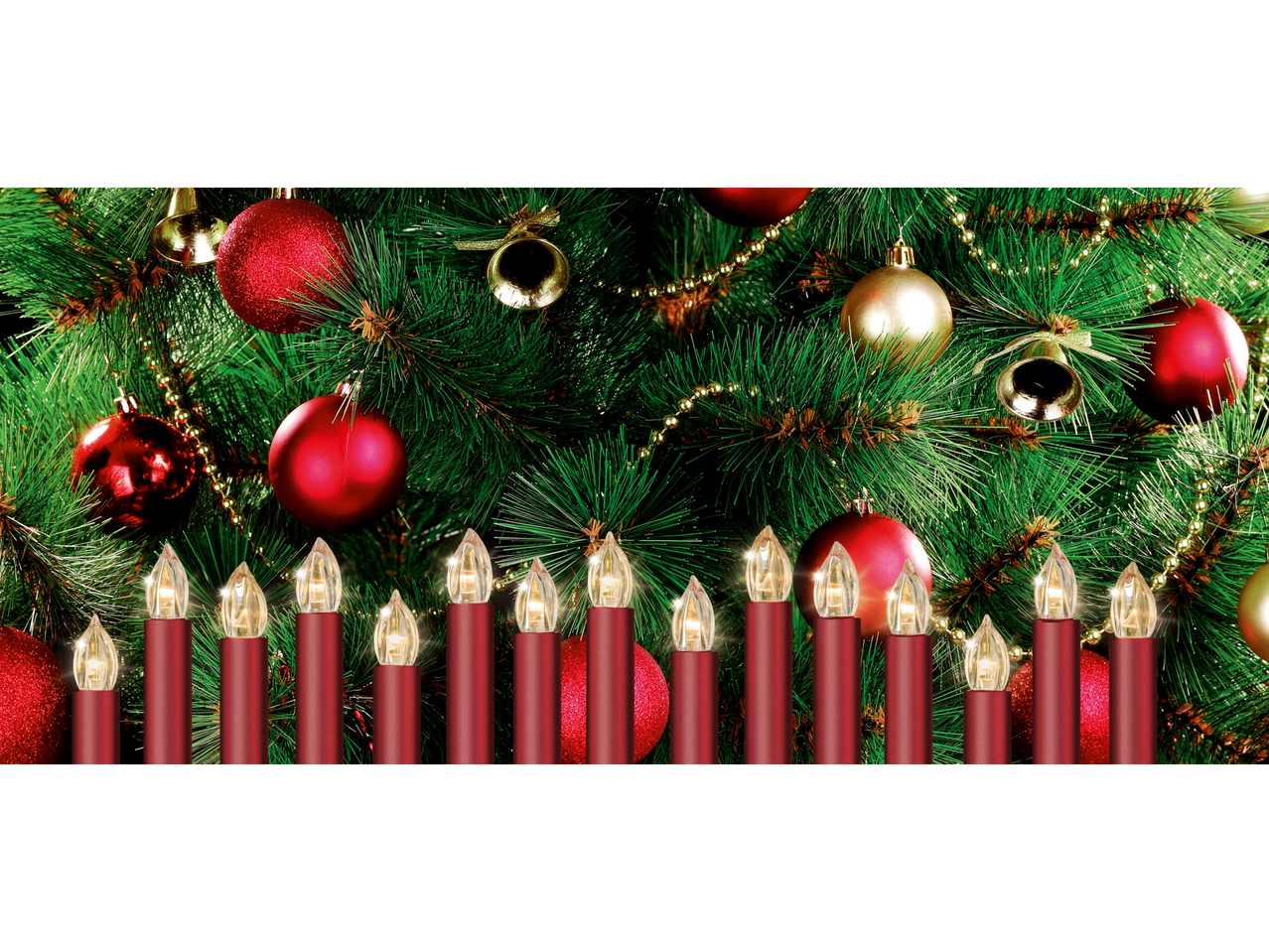 Go to full screen view: Wireless LED Christmas Tree Candles - Image 2