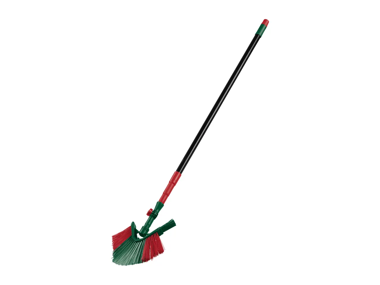 Gutter cleaning brush with telescopic handle