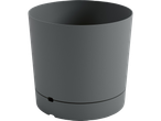 Simple gray flower pot.