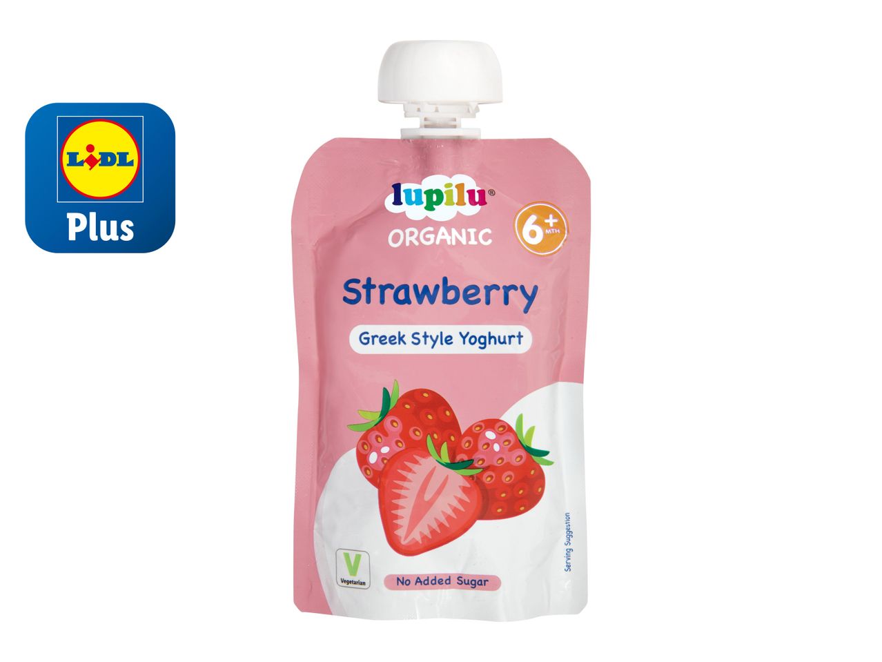 Go to full screen view: Lupilu Organic Strawberry Yoghurt Pouches - Image 1