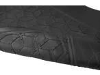 Textura de borracha preta com padrão de losangos e linhas, parte de um conjunto de elásticos ULTIMATE SPEED.