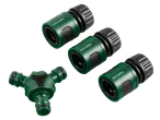 Conjunto de ligação de rega PARKSIDE: três conectores de mangueira e um distribuidor em Y.