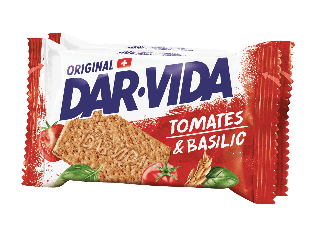 Dar-Vida Original Tomates & Basilic Cracker-Packung