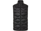 Colete acolchoado preto masculino Livergy com padrão acolchoado ondulado